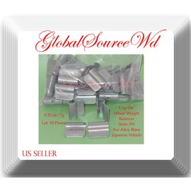 V-PRO (Assortment Lot Total 200 Pieces) Wheel Weight Balancer FN Style for Alloy Rims Japanese Vehicles 0.25oz 0.50oz 0.75oz 1oz (50 Pieces of Each)