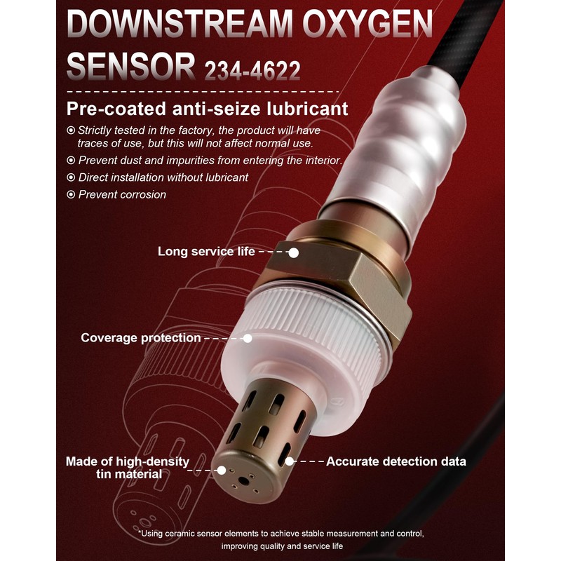 O2 Oxygen Sensor Upstream & Downstream Compatible with 2004-2011 Toyota