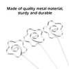 100Pcs DIY Flower Shape Metal Wire Memo Card Photo Picture