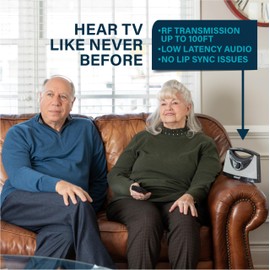 SEREONIC PRO Soundbox: Top-Grade Wireless TV Speakers for Smart TV, Optimal TV Speaker, Prime Wireless Speakers for TV, Enhancing Speakers for TV Sound for Hard of Hearing (Classic)