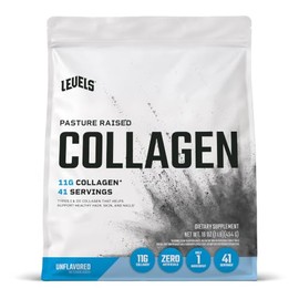 Niveles de péptidos de colágeno, pasto criado, sin OMG, sin sabor, 1 libra                                                                            