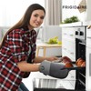 Frigidaire Sasha Cotton and Silicone Oven Mitts, Heat Resistant, Anti-Slip,