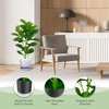 SlickBlue 2 Pack Artificial Fiddle Leaf Fig Tree Lifelike Indoor