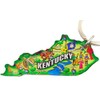 State of Kentucky Key Chain Acrylic Souvenir Keychain Retro Style