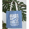 SZERE Blue Beach Preppy Canvas Tote Bag for Women, Preppy