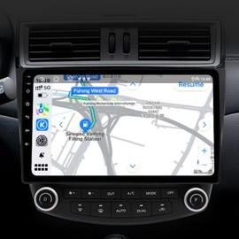 Katutude 4+64G Car Radio Stereo for Honda Accord 2003-2007 with CarPlay Android Auto,10 Inch HD Touchscreen Radio Car Radio Receiver AHD Camera + Mic