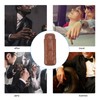 2 Finger Cigar Case Portable Waterproof Lightweight Artificial Leather Cigar