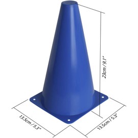 CampTeck U7154, sports traffic cone, sports pylons, marking cone, traffic traffic cone, marking cone, multi-coloured, pack of 12