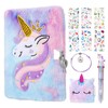 FRIUSATE Unicorn Secret Diary for Girls, Unicorn Lockable Diary Plush