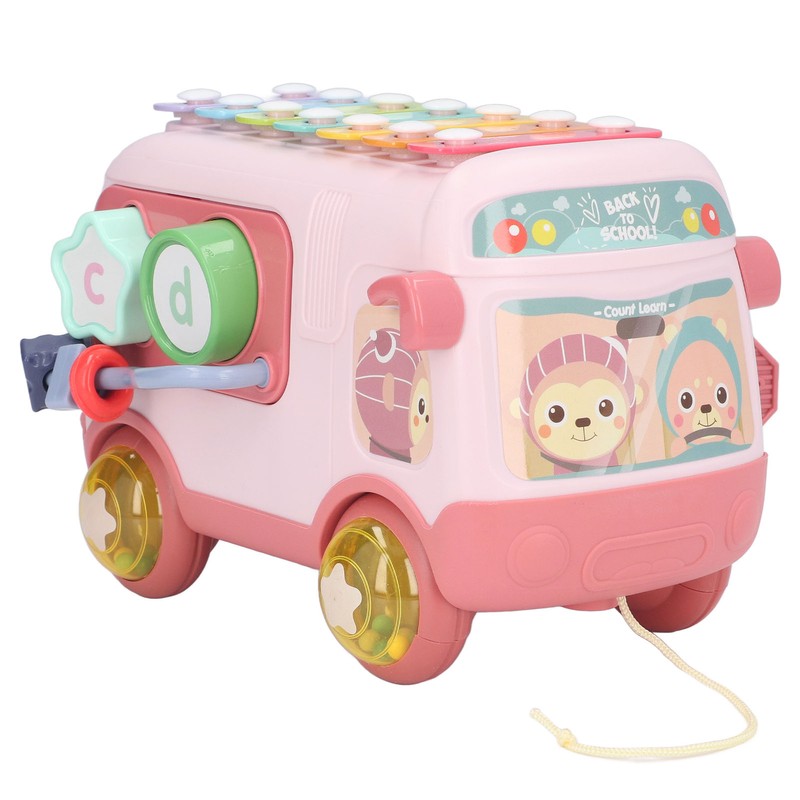 Blocks Musical Bus Alphabet Multifunction Learning Toy Pattern Matching Mini