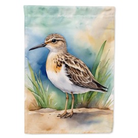 Caroline's Treasures Buff-breasted Sandpiper Bird House Flag Large Porch Sleeve Pole Decorative Outside Yard Banner Artwork Wall Hanging, Polyester, House Size, Multicolor