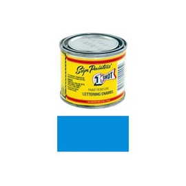 1 Shot Letter Enamel 153L Process Blue 4Oz