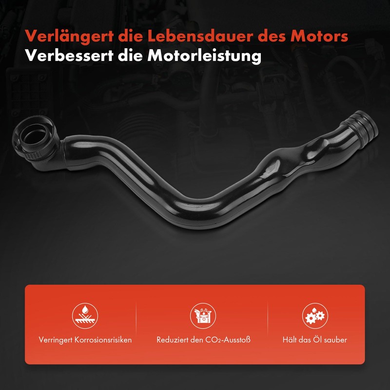 Frankberg Crankcase Ventilation Hose Petrol Compatible with E.O.S 1F7 1F8