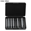 6-Piece Screw Extractor Set for Damaged Fasteners – HSS Double-Ended