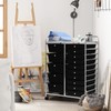 LUARANE Rolling Cart with 15 Drawers, Craft Storage Cart with