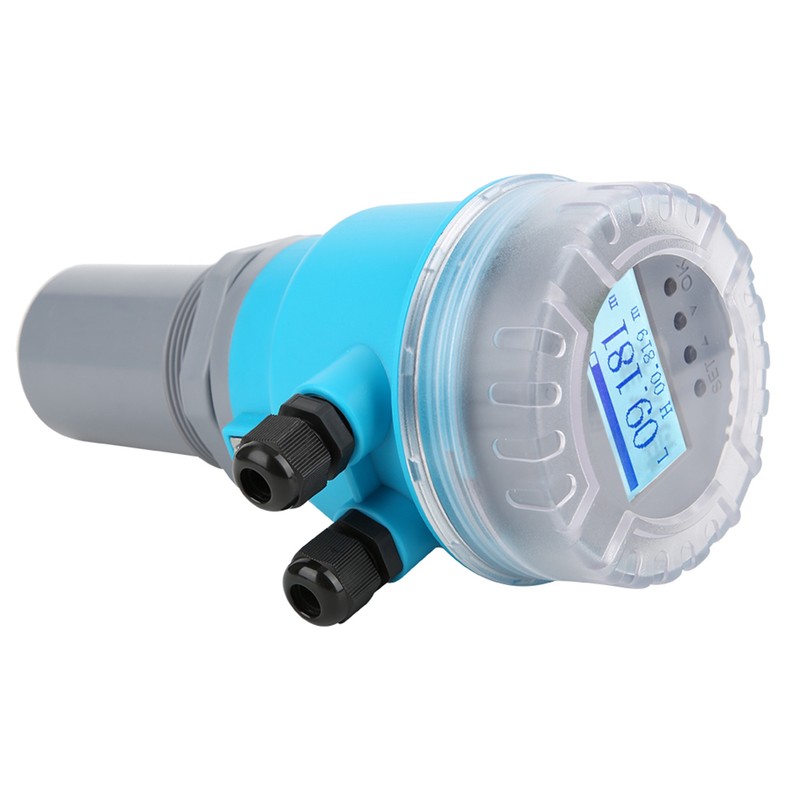 Digital Ultrasonic Level Meter Integrated LED Display 4-20mA Analog Output
