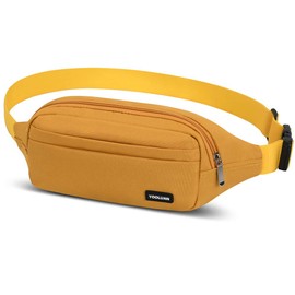 Yooluan Waterproof Bum Bag Waist Fanny Packs 4 Zip Pockets Travel Hiking Outdoor Sport Running Belt Holiday Hiking Doggy Bag Money Hip Pouch
