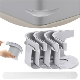 TAYULDDYUFX Bed Sheet Holders for Corners, Fitted Sheet Holder and Sheet Locks 4 Pcs Gray for Most Bed Sheet Mattress, Keep Bed Sheets Firm and Easy Installation (Gray)