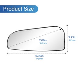 GZZTORES Passenger Right Side Lower Mirror Glass Compatible with 2010-2020 Dodge Ram 1500 2500 3500 4500 5500 Right Pass Convex Lower Mirror Glass, Replace OE 68067730AA
