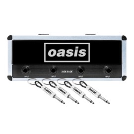 P Pluginz Portachiavi, montaggio a parete, con 4 chiavi per chitarra e accessori per montaggio a parete (Oasis)