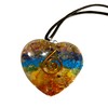 mmCrystals Orgone 7 Chakra Gemstone Pendant Rainbow Crystal Enegry Generator