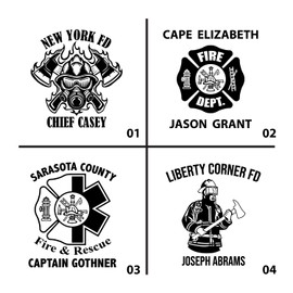 4 NEW First Responder Designs w/Custom Name Engraved Tumbler With Your Choice Of NEW DuraCoat Colors - NOT A STICKER!