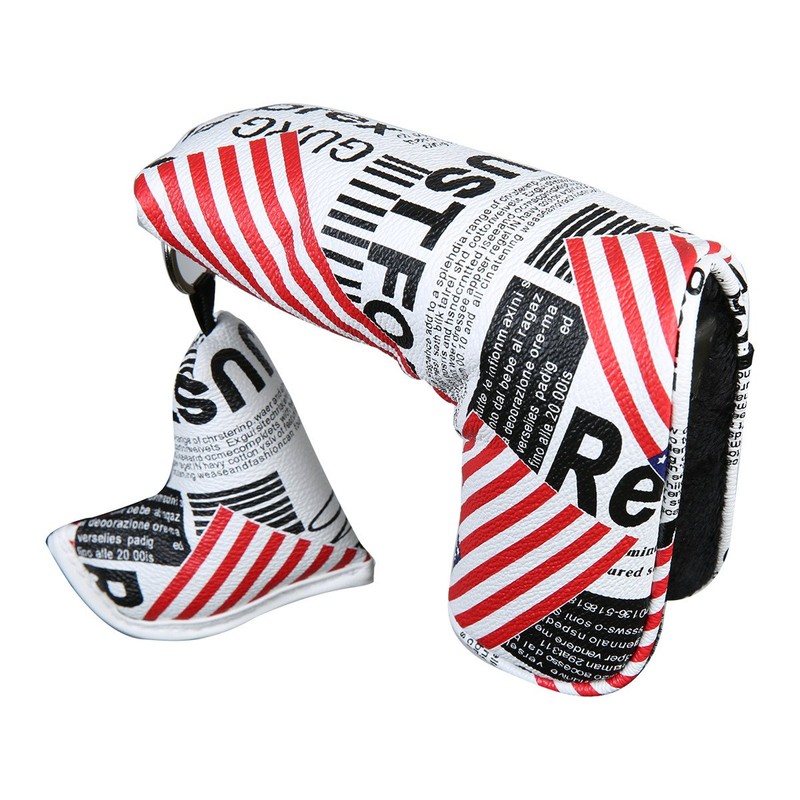 Golf Putter Cover with Key Ring Pin Fits Scotty Cameron