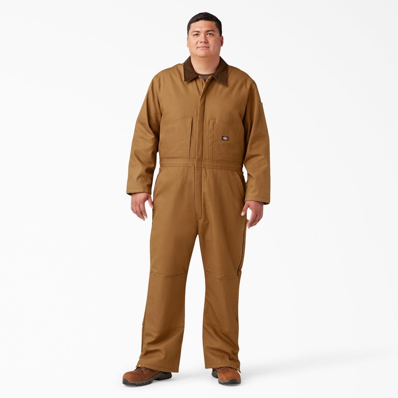 Dickies Men's Premium Insulated Duck Coverall, Brown Duck, Medium -