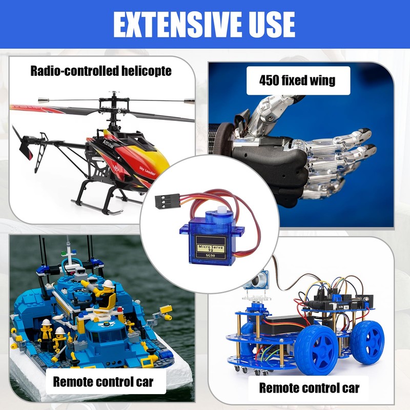 10 Pcs SG90 Servos,9G Micro Servos,Compatible with Arduino Projects and