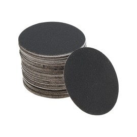 X AUTOHAUX Sandpaper Hook & Loop Sanding Sheets 75x75mm Black 180 Grit Efficient Grinding and Polishing Automobile Manufacturing and Repair Metal Processing