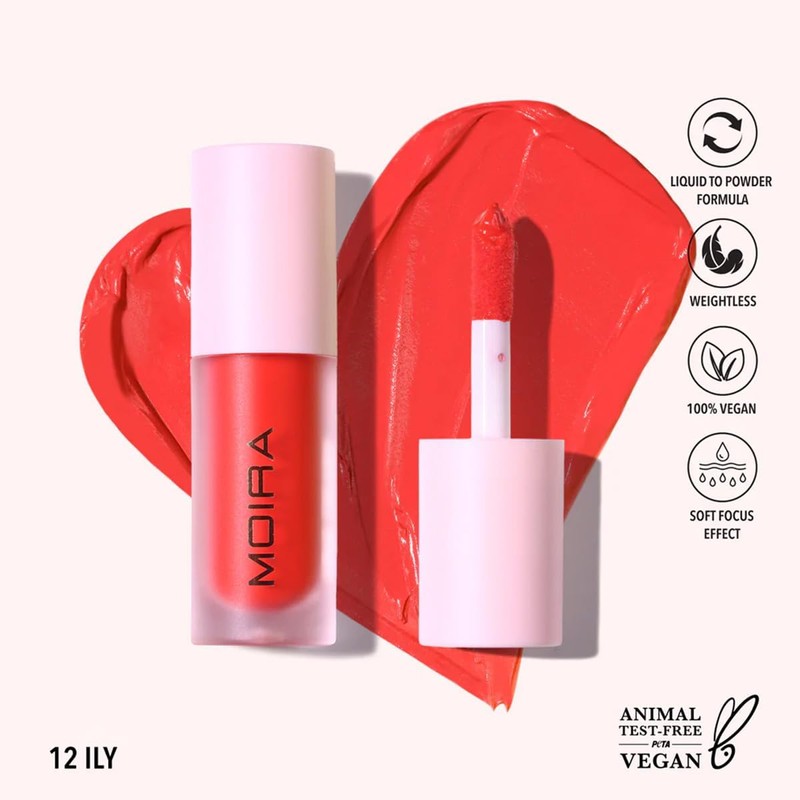 Moira Love Steady Liquid Blush Rubor Líquido ILY 12