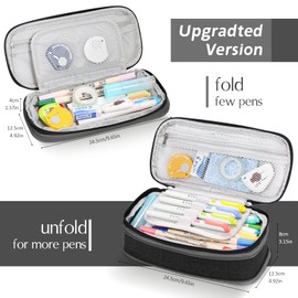 Afomida Large Pencil Case Big Capacity Pencil Cases Stationery Pen bag Makeup Bag School High Capacity Storage Pencil Bag Pencil Pouch Portable Gift for Office School Teen Girls Boys Students