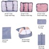 Travel Pouch, Set of 7, Packing Pouch, Arrangement Case Luggage