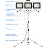 UFOND 22000 Lumen LED Work Light with Stand,3 Head Portable