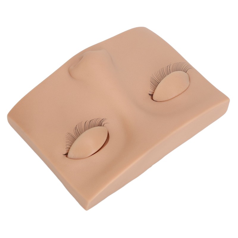 Eyelash Mannequin Head Practice Realistic Half Face Makeup Head Training