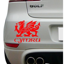 Cymru Draig Ddraig Goch Welsh Dragon Decal Caravan Motorhome Boat Car Sticker
