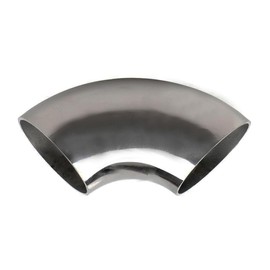 YONYONICE 1Pcs OD 4 Inch 90 Degree SS304 Stainless Steel Bend Tube Exhaust Elbow Pipe for automotive exhaust modification or stair handrail, Exhaust System 4" Piping，90°mandrel bend elbow.