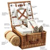 Picnic at Ascot Original Cheshire English-Style Willow Picnic Basket with