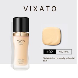 VIXATO Liquid Foundation Concealerr Flawless makeup Cosmetic, Suitable For Most Skin, Makeup Hydrating Moisturizing - Color: NEUTRAL