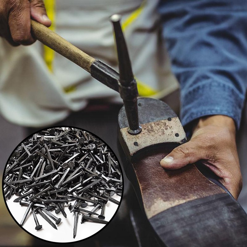 GOETOR Metal Nails Tacks 1000 Pcs 13mm Mini Black Iron