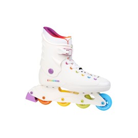 C SEVEN C7skates Nostalgic Adult Inline Skates for Women and Adult (Rainbow, Women's 12 / Men's 11)
