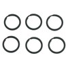 HeeYaa 10 Pieces of 1-inch Flat Key Rings - Metal
