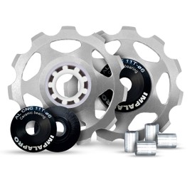 IMPALAPRO Bike Bicycle Front Derailleur Shift Rollers 11T Aluminium CNC Gear Pulley Ceramic Bearings – Bicycle Rear Derailleur Pulley – Shimano Rear Derailleur Roller – Bicycle Rear Derailleur 7 Speed