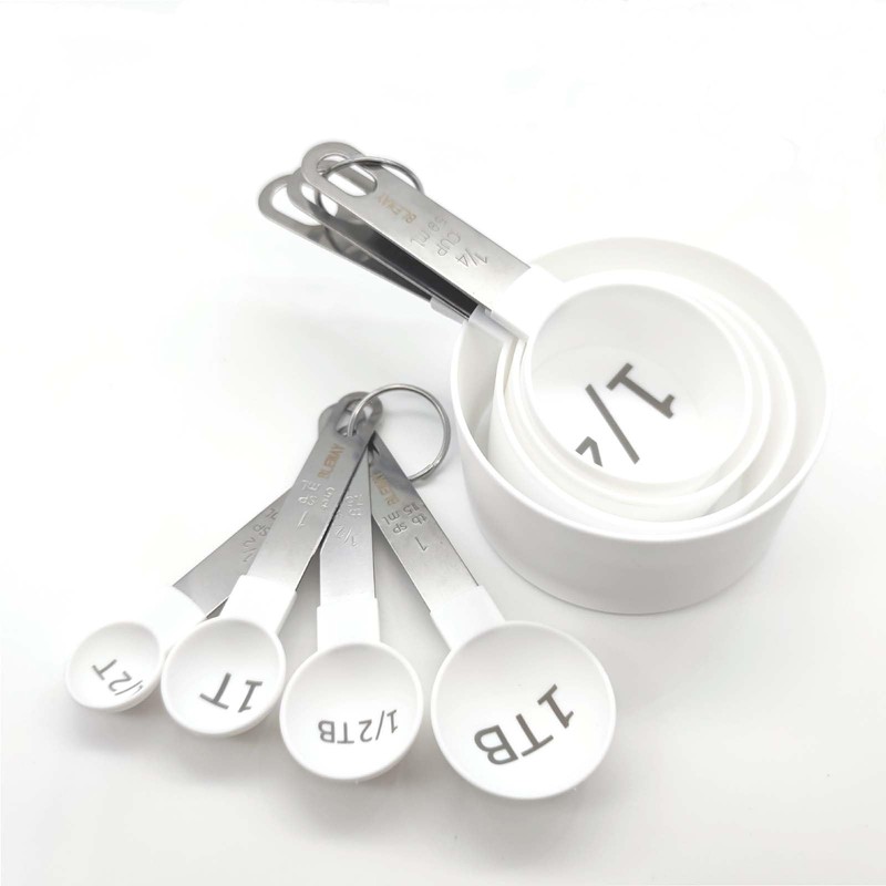 BLEWAY Easy to Read Measuring Cups & Spoons Set for