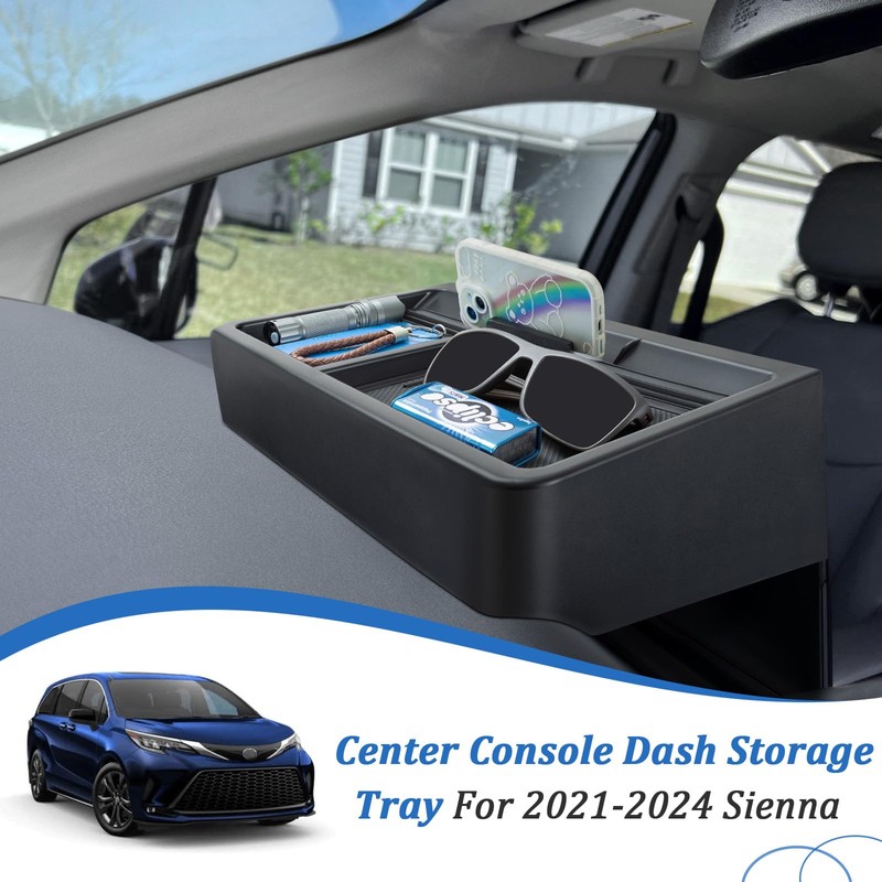 TOPINSTALL 21-24 New Dash Tray Compatible with 2021-2024 Toyota Sienna