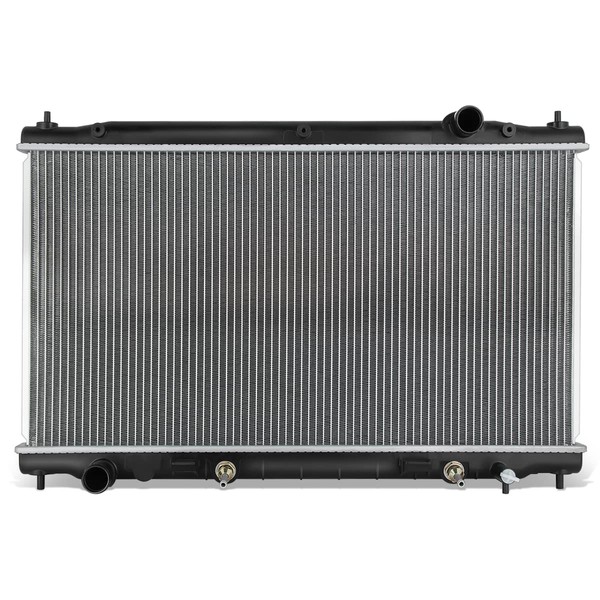 DNA Motoring OEM-RA-13403 1-Row Aluminum Core Radiator Compatible with 14-17 Infiniti Q50 3.5L 3.7L 14-17,28-3/16" W X 14-15/16" H X 1" D,1-3/8" Inlet / 1-7/8" Outlet