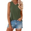 MAGCOMSEN Womens Tank Tops Summer Sleeveless V Neck Tops Loose
