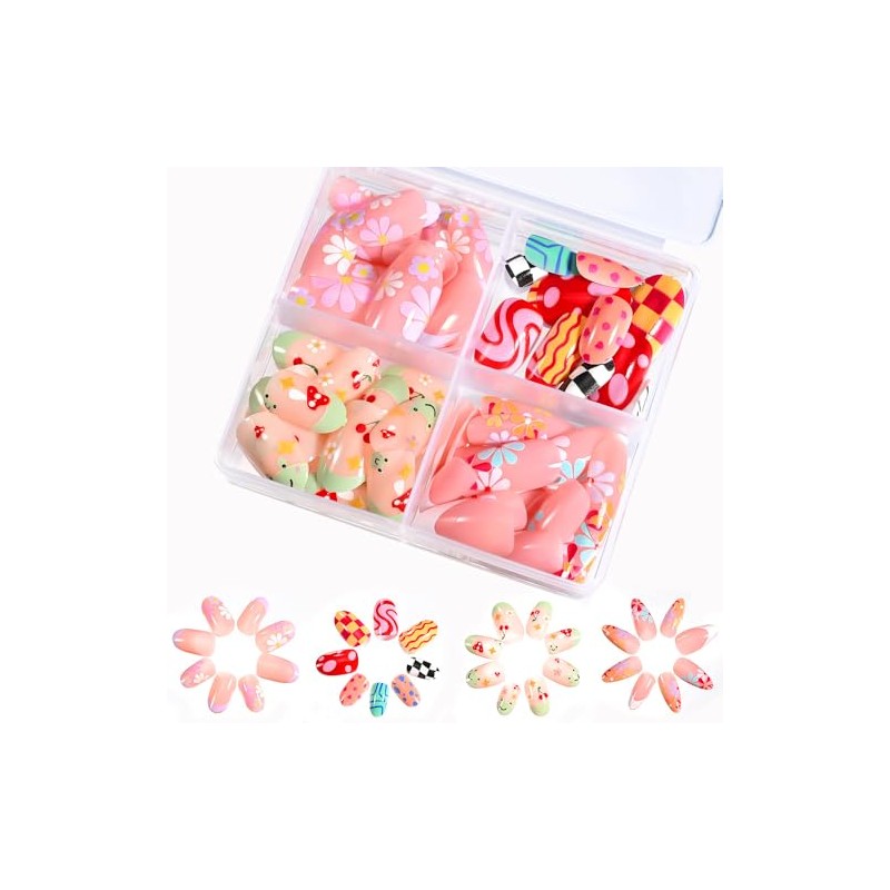 Virellay 96pcs Falsche Nägel - Cute Lovely Press On Nail