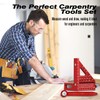 3D Mitre Angle Measuring Tool with Mini Circle Compass Drawing