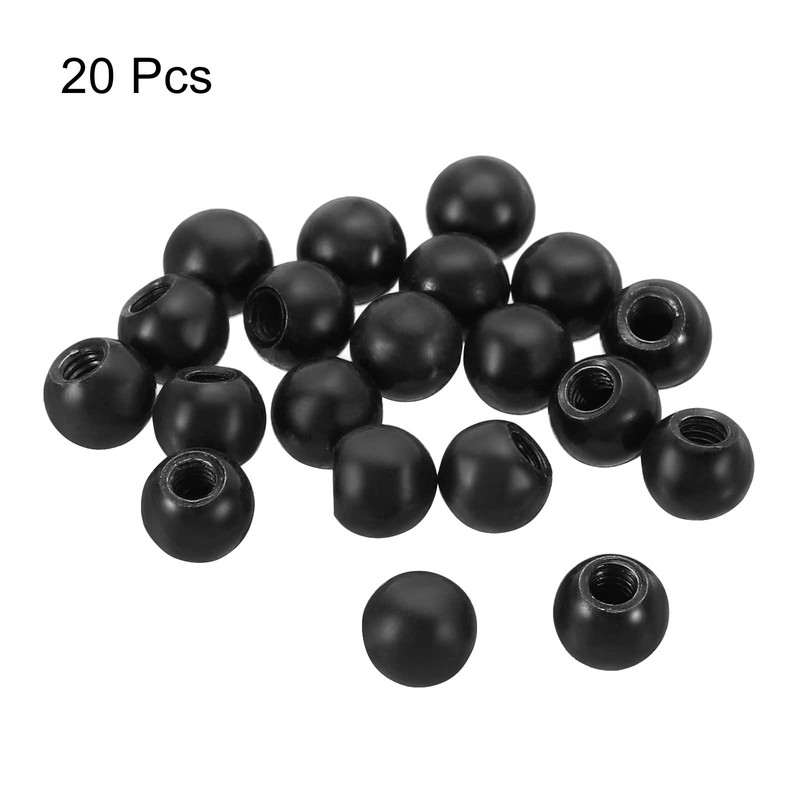 PATIKIL M4 Thread Cap Nuts Knob, 20 Pack Steel Ball
